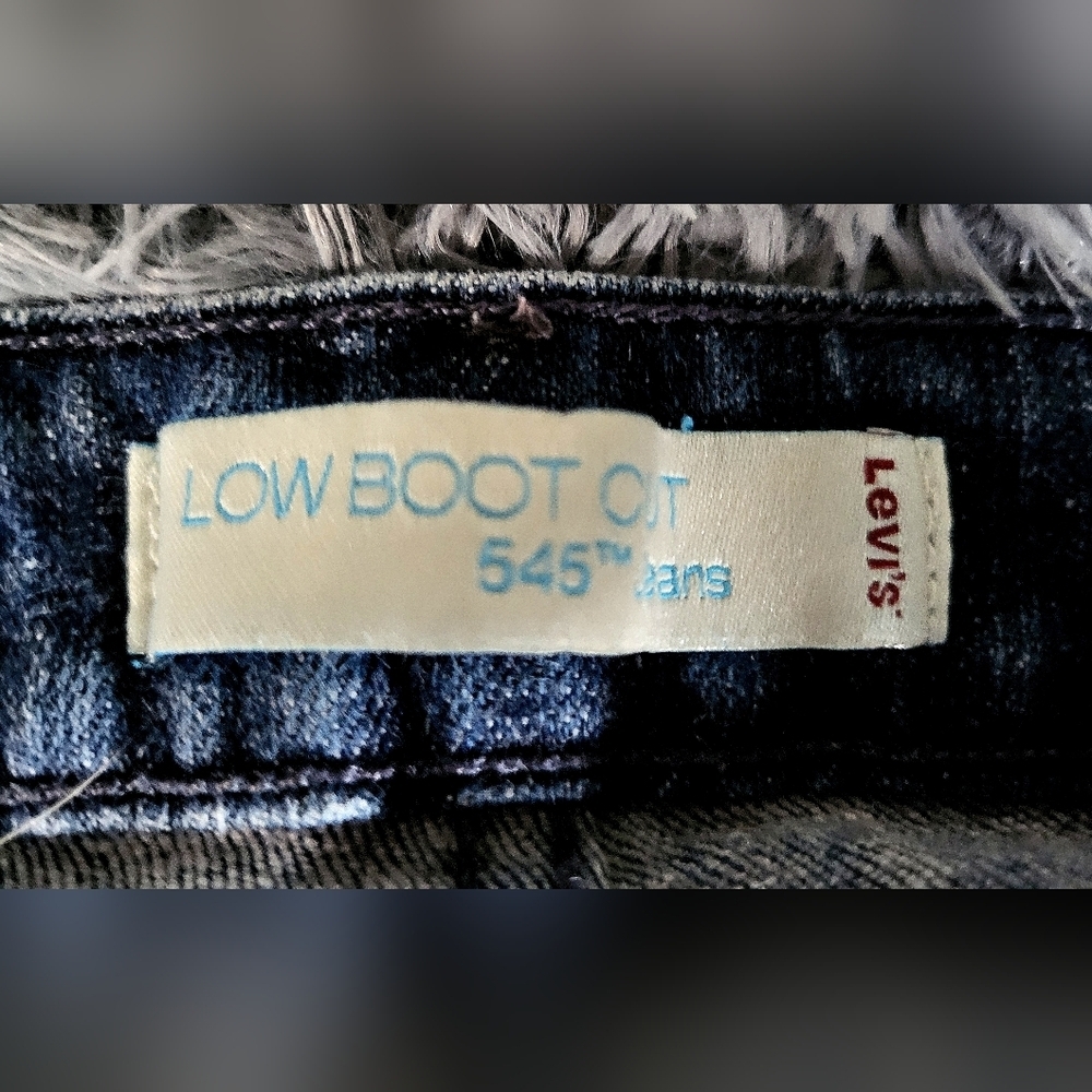 Levi's Womens Bootcut 545 Blue Denim Jeans With Flap Pockets - Size 14M - Picture 11 of 11
